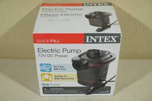 lot 72 image: Intex Quick Fill 12V DC Electric Air Pump