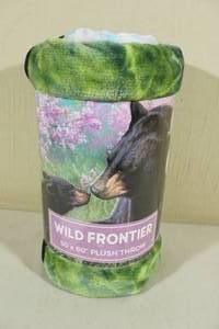 lot 75 image: Wild Frontier Plush Bear Throw Blanket - 50 x 60