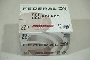 lot 94 image: 325 Federal Automatch .22 LR 40 Gr Ammo