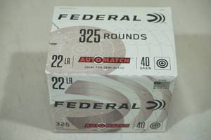 lot 95 image: 325 Federal Automatch .22 LR 40 Gr Ammo