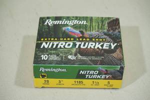 lot 101 image: 10 Remington Nitro Turkey 20 Gauge 3 5 Shot Shotshells