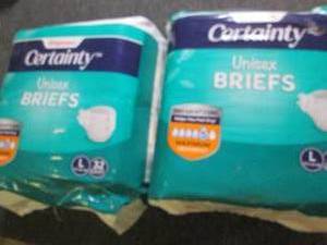2 packages of certainty unisex brie...