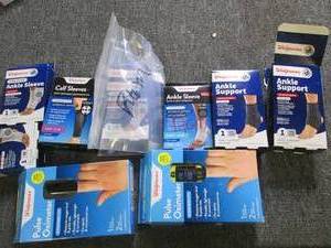 lot of ankle supports and more open...