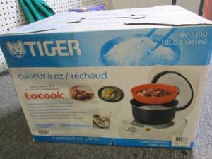 tiger rice cookerwarmer open box ...