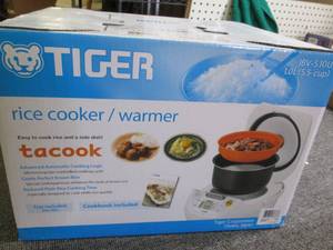 tiger rice cookerwarmer open box ...