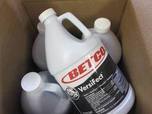 case of 41 gallon jugs of betco ve...