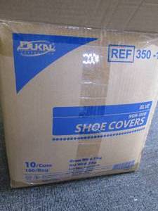 case of blue non skid shoe covers 1...