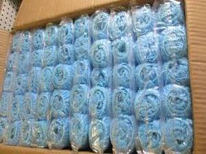 case of blue non skid shoe covers 1...