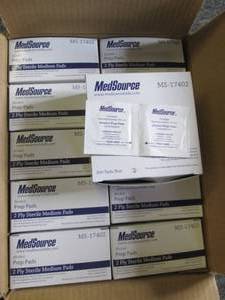 case of medsource alcohol prep pads...