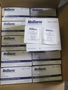 case of medsource alcohol prep pads...