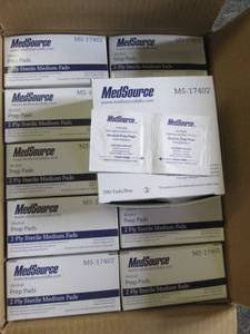 case of medsource alcohol prep pads...