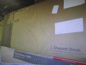 L shaped computer desk...