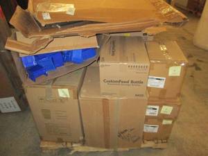 pallet of sold and unsold ...