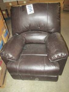 brown recliner with massage and hea...