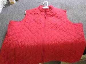 red womens vest size 2xl...