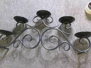 heavy duty wrought iron candle hold...