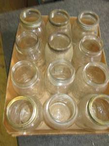 12 quart canning jars...