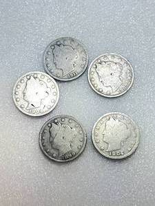 Lot of 5 Liberty �V� Nickels