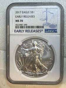 2017 MS70 Early Release .999 Silver Eagle