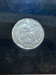 1886 Seated Liberty Dime