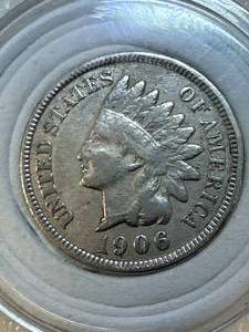 1906 Indian Head Penny Plated in .999 Silver