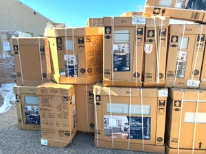 Huge Lot of Hampton Bay Dove Gray Shaker Kitchen Cabinets