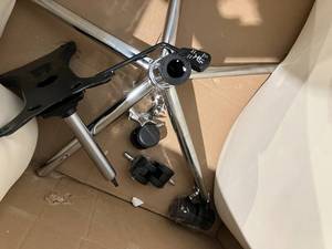 White Faux Leather Office Chair