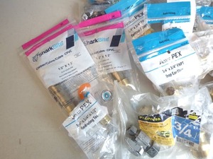 Lot of Assorted Plumbing items - SharkBite, Apollo PEX and more