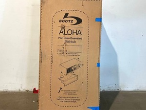 Bootz Industries Aloha 60 in. Right Drain Rectangular Alcove Soaking Bathtub in White