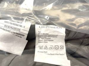Grey Twin Sized Polyester Comforter