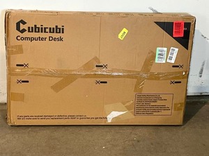 CubiCubi 32 in. Black Computer Desk with Storage Bag