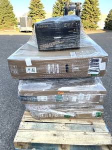 Pallet of Broken TVs and Monitors.