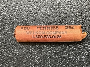Roll of Lincoln Cents