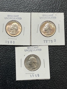 Uncirculated Washington Quarters