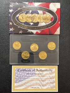 2007 Gold Edition State Quarter Set
