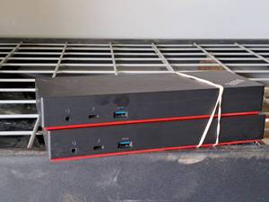 lot 65 image: Lot of (2) Lenovo ThinkPad Thunderbolt 3 Docking Stations DBB9003L1