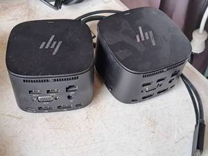 lot 78 image: Lot of (2) HP Thunderbolt 120W Docking Stations