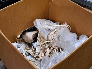 lot 236 image: Lot of  Misc. Telehone Supplies - Telephone Wire, Phone Jack, Wall Plate Covers, CrimperStripperCutter Tools