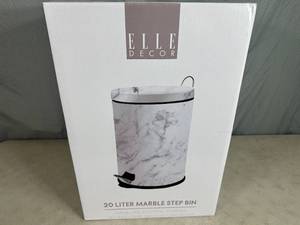 New 20 liter Marble Look Trash Can