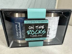 New Camping Themed Stainless Steel Tumbler Set