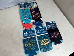 7 New Camping Themed Can Koozies