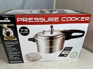 Brand New 7.5 Quart Aluminum Pressure Cooker