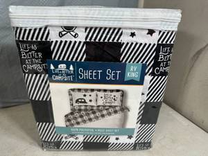 New 4 Pc RV  Camper Sheet Set - King