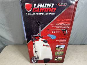New Fimco Battery Powered 4 Gallon Portable Sprayer with Wheels