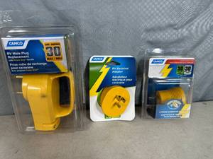 3 New 30 Amp RV  Camper Power Adapters