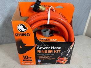 New RV  Camper Sewer Hose Rinser Kit