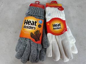 2 New Pairs of Heat Holders Winter Gloves