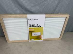 New Message Board with Letters and Numbers