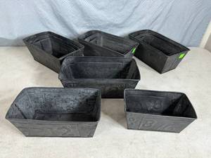 12 New Metal Decorative Bins