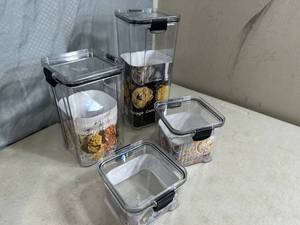 4 New Food Storage Dry Containers